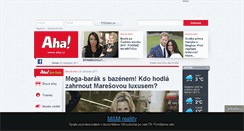 Desktop Screenshot of ahaonline.cz